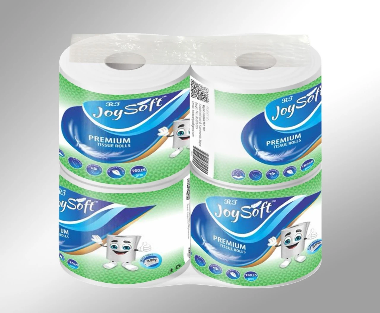 Joysoft Toilet Rolls (160gm) 4 Piece Pack