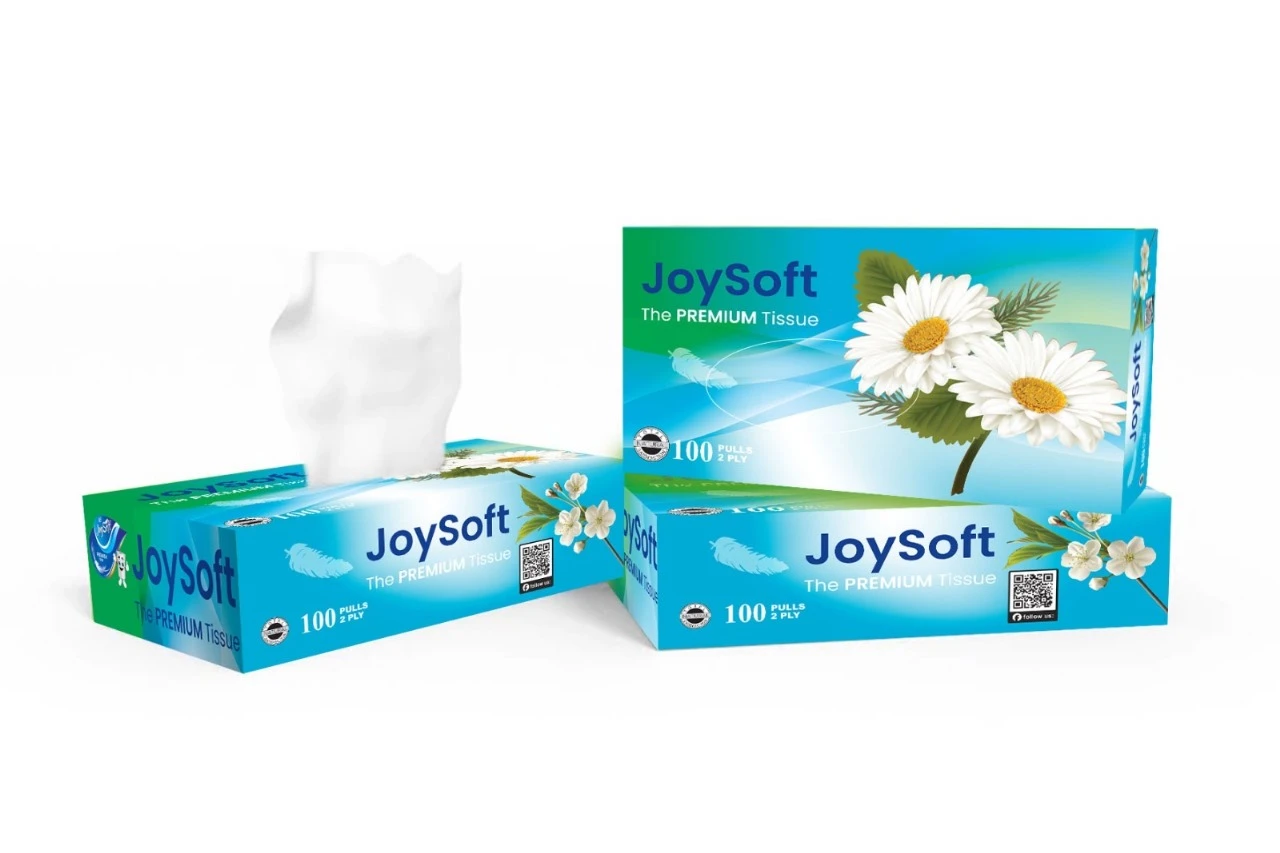 JoySoft Box Tissue  (100 Pulls)