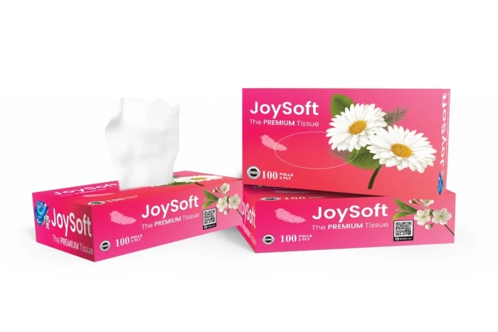 JoySoft Box Tissue  (100 Pulls)